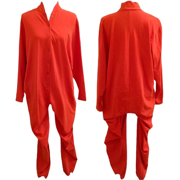 Oprah Winfrey’s Personal Orange Sweatshirt Material Autographed Jumpsuit - Picture 2 of 8